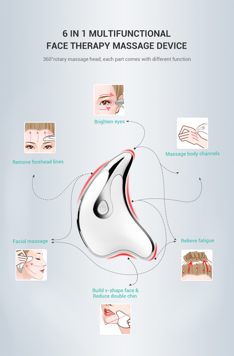 V-type facial skin wake-up device