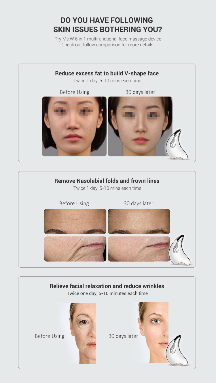 V-type facial skin wake-up device