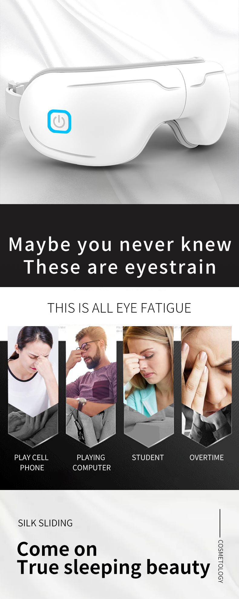 Multifunctional massage for relieving eye fatigue