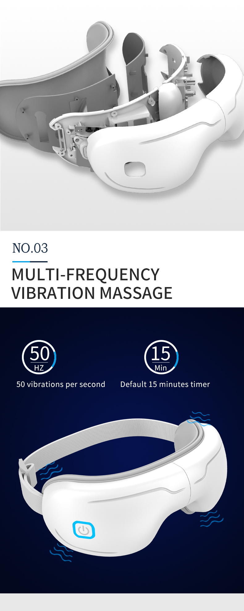 Multifunctional massage for relieving eye fatigue