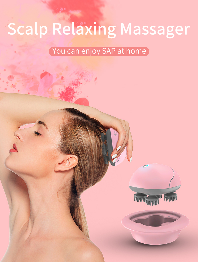 Head massager household automatic kneading artifact scalp massage instrument